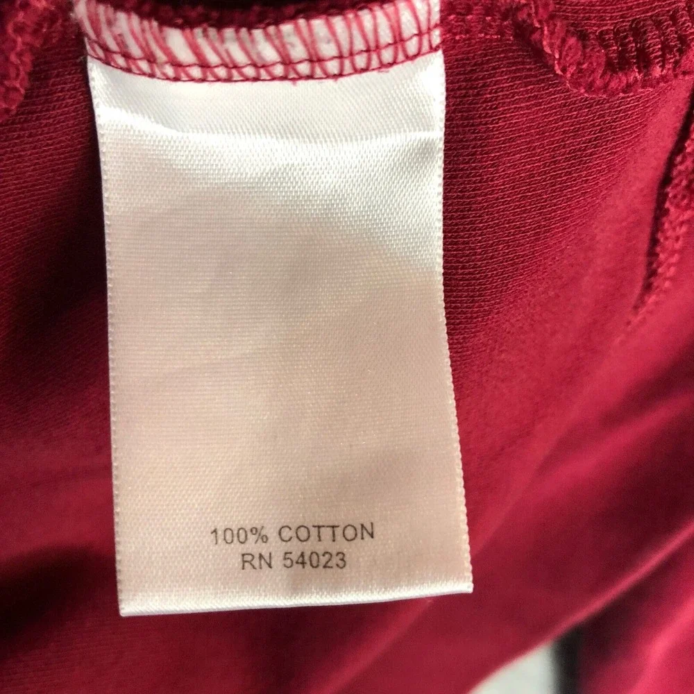 Banana Republic Sweatshirt‎ Mens XL Pullover Long Sleeve Red Plum 1/4 Zip